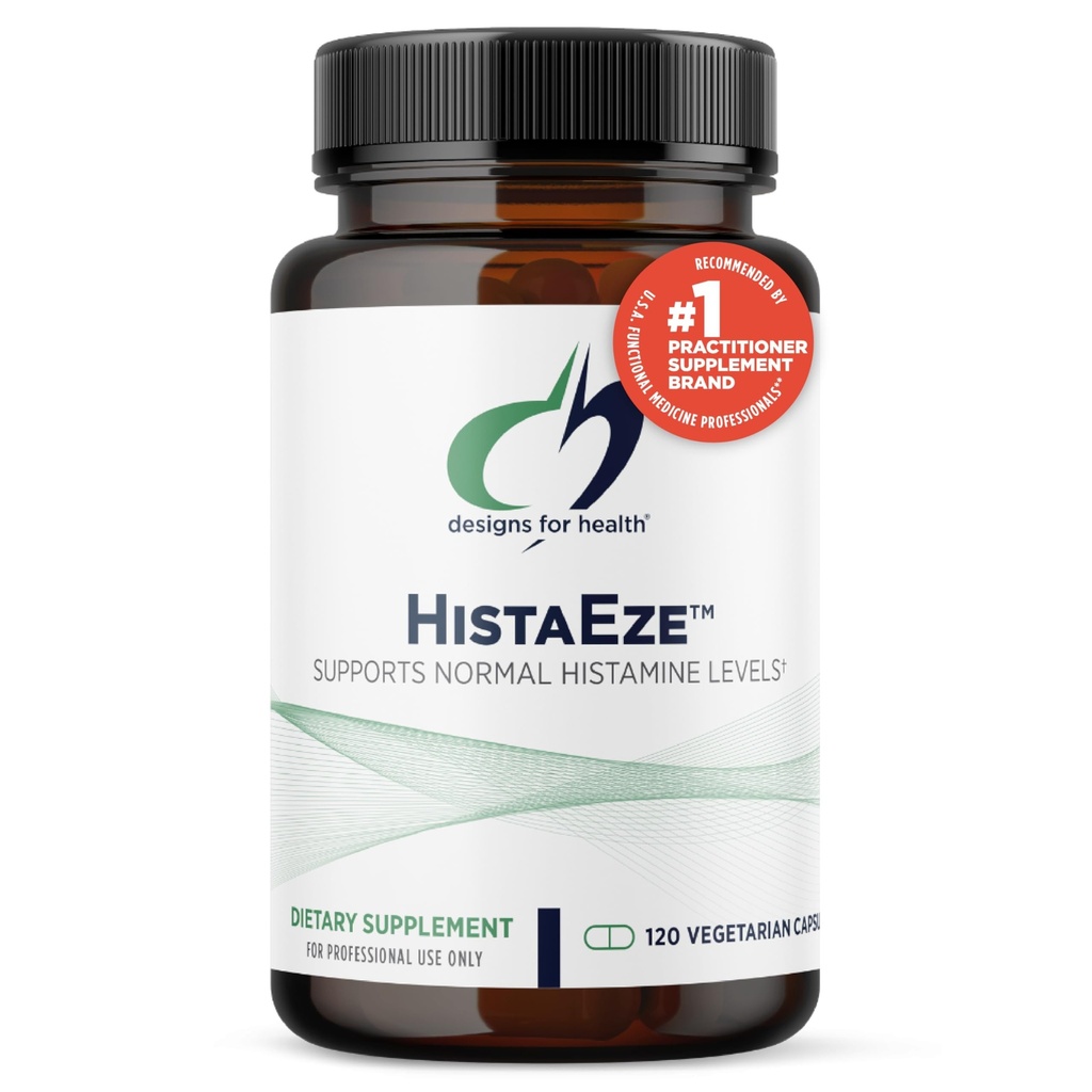 Dizainparaugi veselības HistaEze - Quercetin ar stinging Nattle ekstrakts, luteolīns + vitamīns C - Izstrādāts, lai palīdzētu veicināt normālu histamīna līmeni - Non-GMO papildinājums (120 kapsulas)
