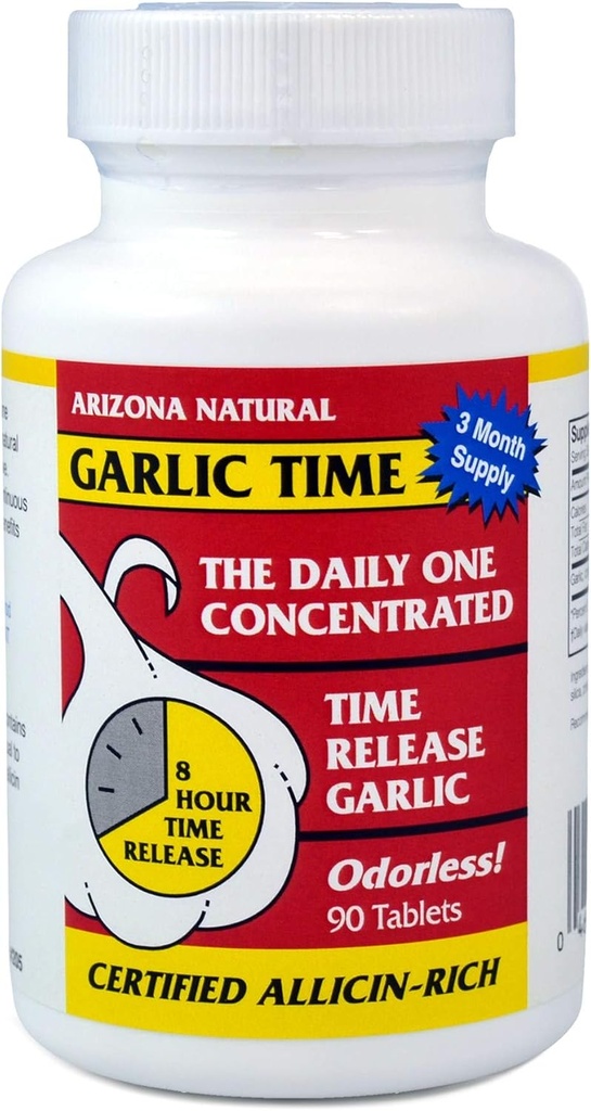 Arizona Naturals Ķiploku laiks atbrīvot 90 Caplets