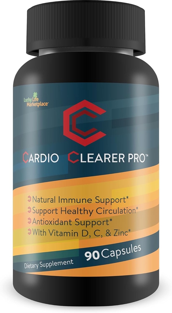 CC Cardio Cleader Pro - Natural Circulatory Health Support - Veicināt veselīgu asins plūsmu ar cirkulācijas bagātinātājiem - vitamīns C, kurkuma, ķiploki, ingvers - Atbalsts sirds un asinsvadu veselība