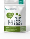 Holistisks, visi dabas augu formula Acu un redzes papildinājums suņiem un kaķiem - saglabā veselību un funkciju acīm. Regulate Tear Stain, sausa acs, & redze atbalsts WellnergyPets 60ct