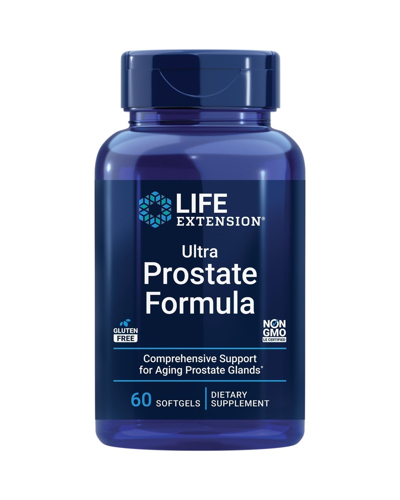 Life Extension Curcumin Turmeric & Ultra Prostata Formula ar Saw Palmetto, 60 kapsulas un 60 Softgels Bandle