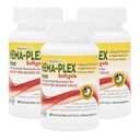 DabasPlus Hema-Plex Dzelzs - 60 Ātri iedarbojas Softgels - 3 Iepakojums - 85 mg Dzelzs + vitamīns C & Bioflavonoids veselīga sarkano asins šūnu - bez lipekļa - 60 Kopējais Kalpo