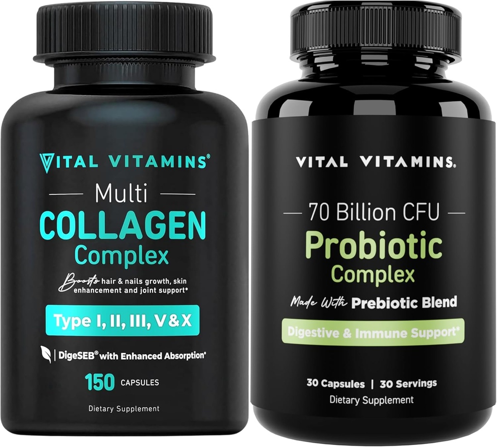 Vitamīni Multikolagēna kapsulas + probiotikas komplekss
