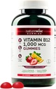 NatureWise Vitamīns B12 Gumijas pieaugušajiem, 1000 μg - zemeņu citronu Flavor - atbalsta ikdienas enerģiju, garīgo skaidrību, kognitīvās funkcijas - Vegan, bez lipekļa, ne-GMO - 180 Grāfs[3 mēnešu piegādes]