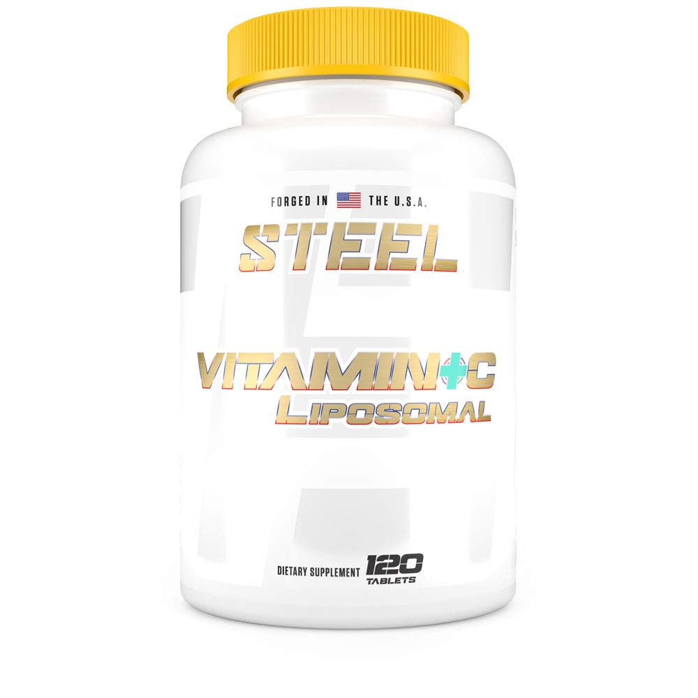 Tērauda piedevas C vitamīns Liposomālā         - Imunitāte, Antioksidants, Sirds un asinsvadu veselība - - 1000mg C vitamīns, Cyclosom Technology - 120 tabletes