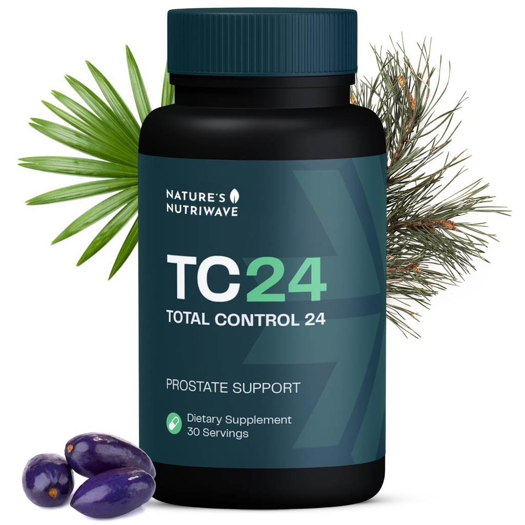 TC24 - Dabisks papildinājums ar Myrciaria Jaboticab, Lipophytol, Pygeum Africanum Extract & Boron, Non-GMO, Stimulants-free, Easy-to-Take, izgatavots ASV, GMP-Sertificēts ) 60 kapsulas, 1 mēnesis Piedāvājums