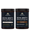 Ancient Nutrition Kaulu Broth Protein Pulveris, Pure, 20 Servings + Kaulu Broth Protein Pulveris, Šokolāde, 20 Servējumi