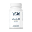 Vitamīni B6, Vegāns Metilēts B6 Vitamīni nervu sistēmai, muskuļi, kaulu veselība*, augsts B6 vitamīns menstruālai diskomfortam *, lipeklis, piens, bez sojas 100 kapsulas