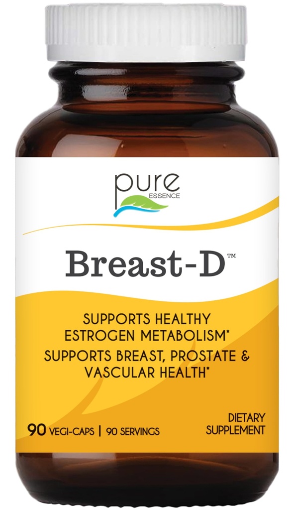 Krūtis D ar Pure Essence - dabas papildinājums Estrogen balanss, Hormonal Acne, un menopauze Atbalsts ar vitamīnu D3, Kalcijs, zaļā tēja un likopēns - 90 kapsulas