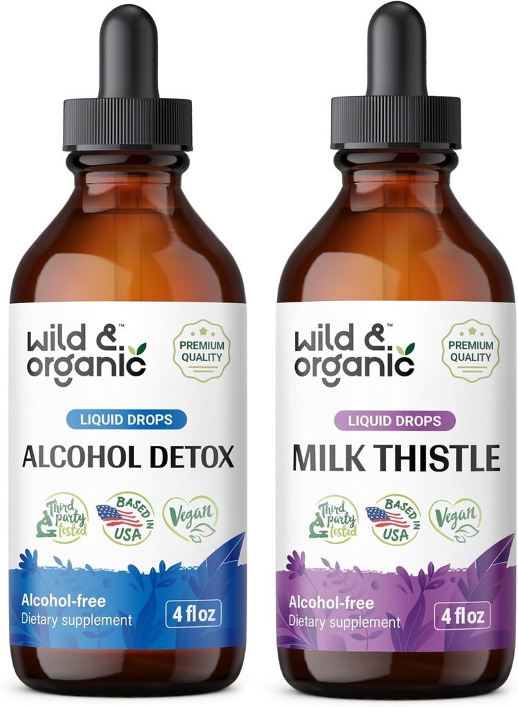 Savvaļas un bioloģiskie Alkoholi Tinktūra 4 fl oz & piena Tinktūra 4 fl oz