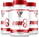 NutraRize (3 Pack) Vigor 8 vīriešiem, Vigor 8 tabletes Vīriešu uzlabojoša formula, Vigor 8 papildkapsulas Test Boost, Vigor8 Stamina Booster Reviews Horny Goat Weed Tongkat Ali (180 Capsules)