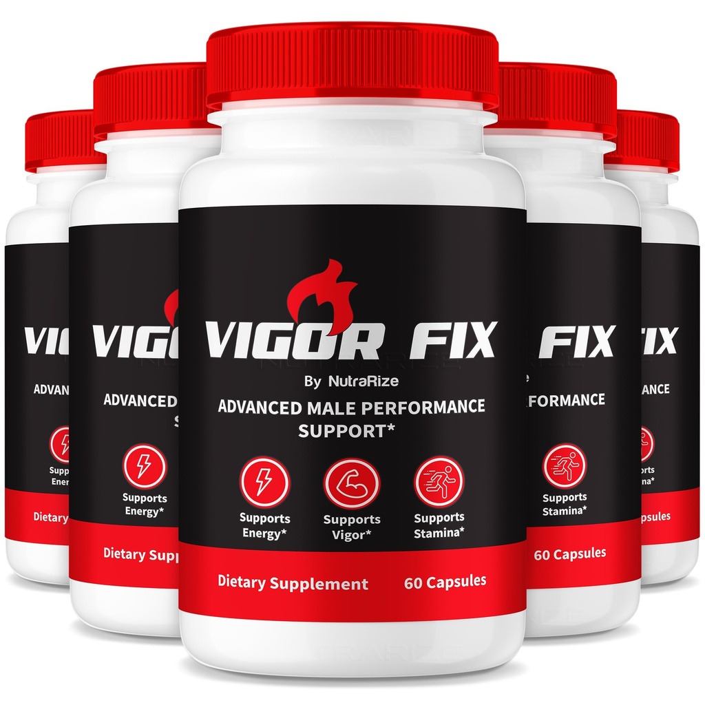 (5 Pack) Vigor Fix vīrieša papildinājums, VigorFix tabletes vīriešiem, ikdienas uzturs vispārējai veselībai un labsajūtai, Vigor fiksēta atbalsta kapsulas uzticībai un enerģijai, Atsauksmes (300 kapsulas)