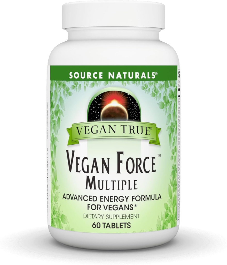 Avots Dabas Vegan True, Vegan Force Multiple, Advanced Enerģijas Formula Vegans* - 60 Tabletes