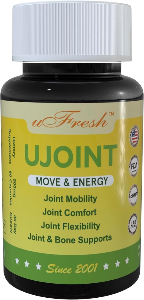 UJoint Move & Energy Joint Elastīgums un mobilitāte Uztura bagātinātāji, 30 dienu piegādes, 60 kapsulas (1)