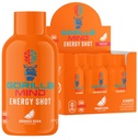 Gorilla Mode Enerģijas Shots (6-Pack) - Enerģijas Shots Enhanced Focus & Energy, bez cukura, ātri darbojas, spēcīgs Formula ar vitamīniem un dabas ekstrakti (Orange Rush)