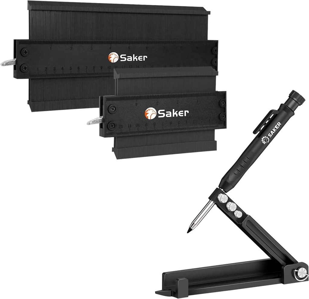 Saker Daudzfunkciju Skribēšanas rīks & Saker Contour Duplication Gave(10 collas + 5 collas) (BLACK)