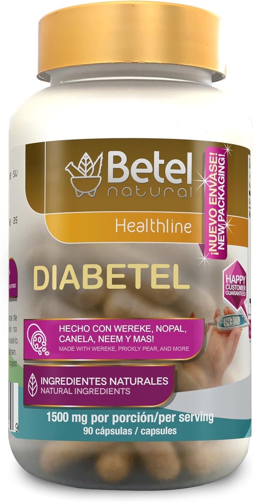 Betel natural - Soporte Natural para el Diabetel - 90 kapsulas