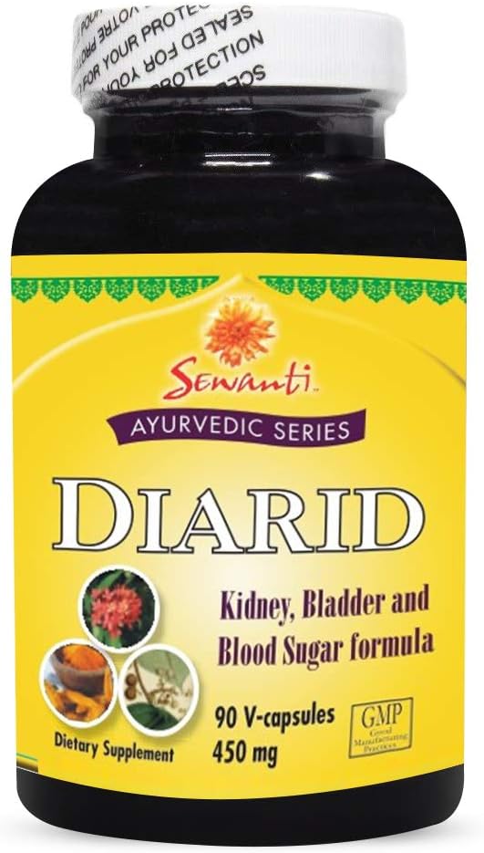 Sewanti Ayurvedic Series Diarid 90 V Capsules / 5: 1 Curcuma Longa, Salacia, Tree Turmeric, Indian Kino Tree ekstrakts