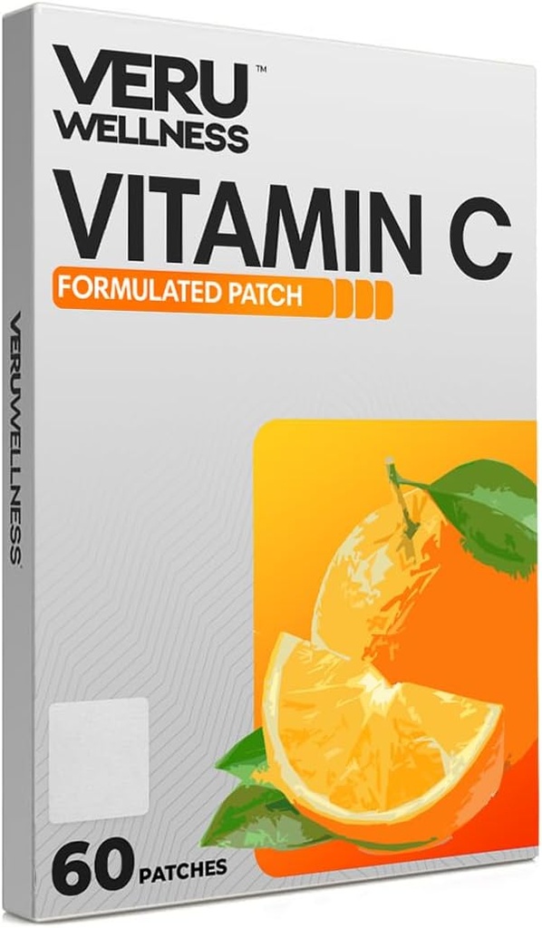 Veru labsajūta vitamīns C Plus ikdienas plāksteris - pašadhezīvs laiks atbrīvot Topical Patch, 8-10 stundas (60 diena)