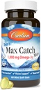 Carlson - Teen Max nozvejas Minis, 1000 mg Omega 3s, smadzeņu veselība, redzes atbalsts, Mood Health, 60 Softgels