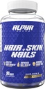 Alpha Supps Matu, ādas, un nagu papildinājums sievietēm - Vibrants HSN Veselības un stipruma ar biotīns, kolagēns, un vitamīni, lai atbalstītu matu augšanu, biezums, un ādas radiācija - 90 kapsulas