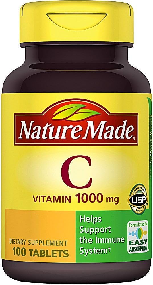 Dabā ražots vitamīns C 1000 mg tabletes 100 Ct