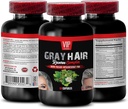 Matu zudums vīriešiem - Grey Hair Reverse Complex - Natural Solution - Spēcīgi rezultāti, cinka Hair Vitamīni, biotīns Papildinājums, paba, biotīns Papildinājumi matiem un nagiem, pelēks Hair Vitamīni, 1B 60 Caps