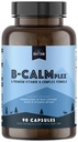 Dabas Rhythm B-KALMplex, Unikāls B vitamīnu Blend, B komplekss atbalsta pareizu nervu funkcijas un relaksācija, 3 mēnešu piegādes, 90 kapsulas