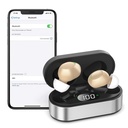 Atkārtoti uzlādējami dzirdes aparāti senioriem - 16 kanāli Bluetooth dzirdes aparāti - Neredzamās digitālās dzirdes pastiprinātājs Ierīces ausij ar trokšņa samazināšanu, Iespējot zvanus iOS Android Music