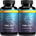 Primal Raw Primal Vīzija ar luteīnu, Zeaksantīnu, A vitamīnu un cinku acu veselībai, Zilās gaismas atbalstu un vizuālo skaidrību 2 iepakojums
