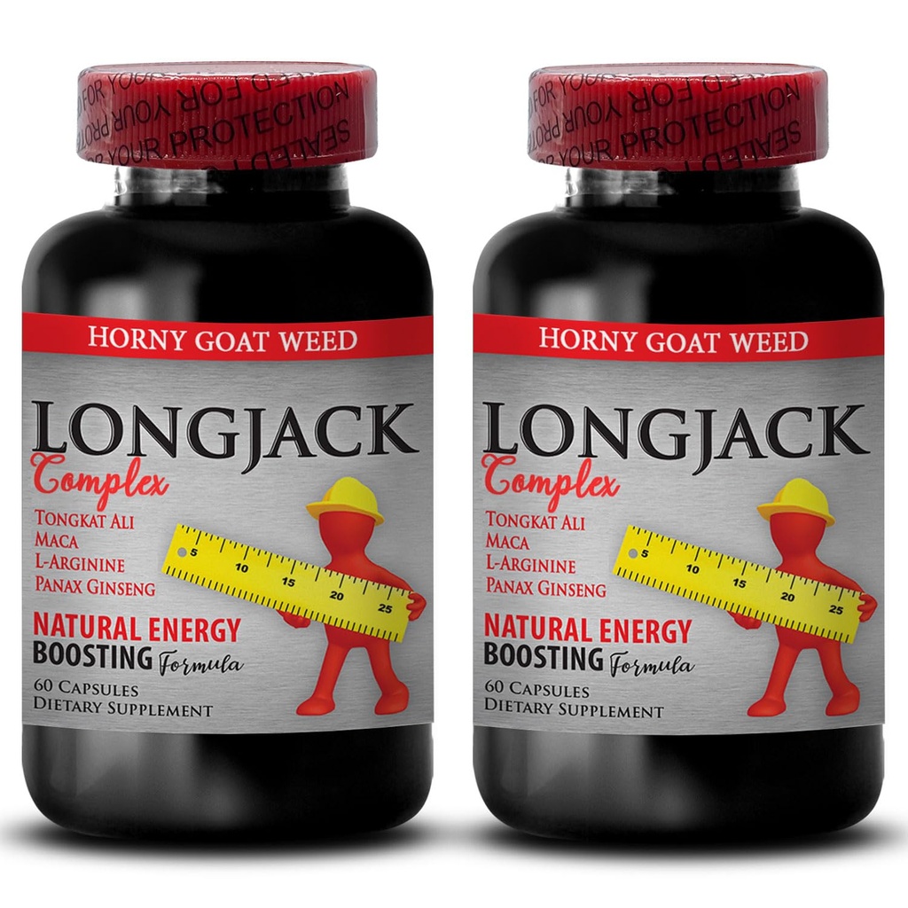 Dabīgs vīriešu apburšanas tabletes palielināt izmēru un garumu - LONGJACK Izmērs UP (All Natural Formula) - tongkat ali ekstrakts - longjack vīriešiem - tongkat ali Complex - 2 pudeles 120 kapsulas