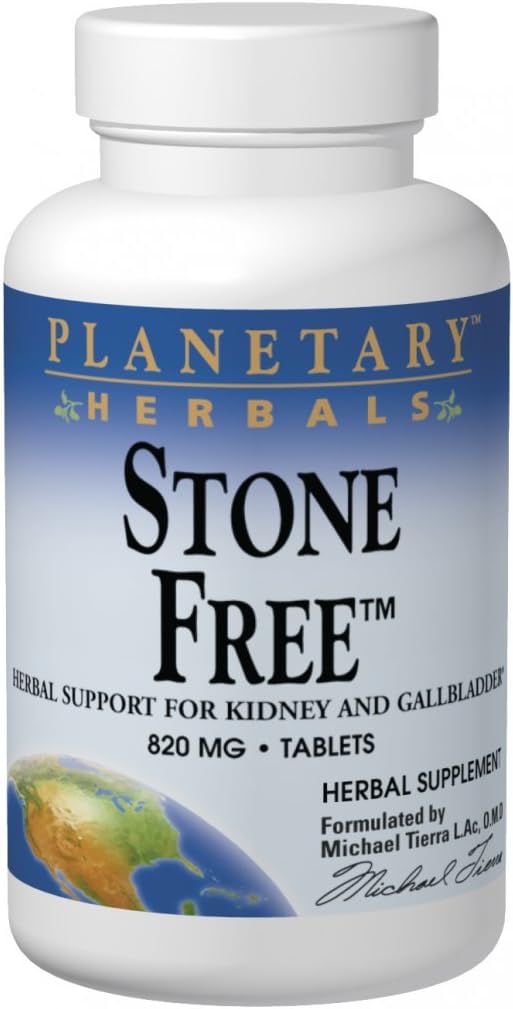 Planetary Herbals akmens bezmaksas 820mg Papildinājums Herbal Atbalsts - 270 Tabletes