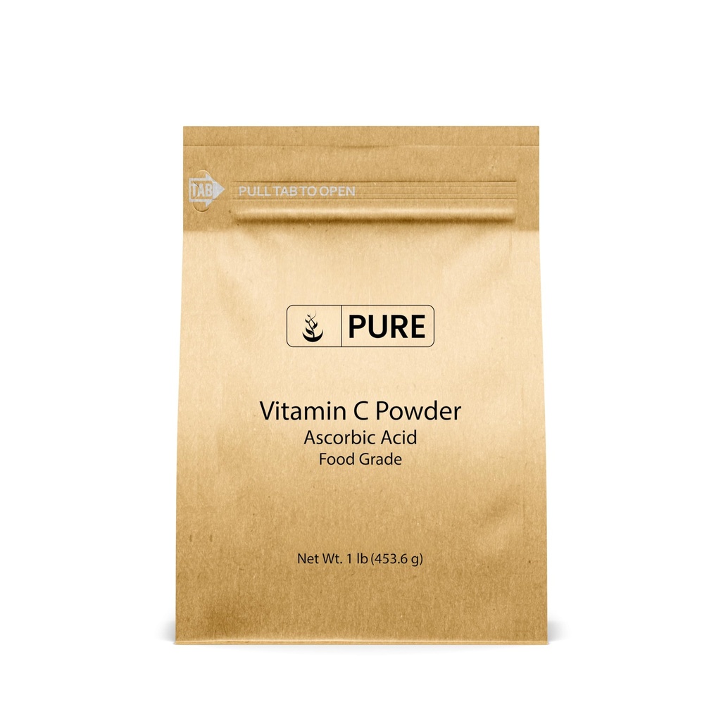 C vitamīna pulveris (1 lb) Askorbīnskābe, neĢMO, uztura papildinājums