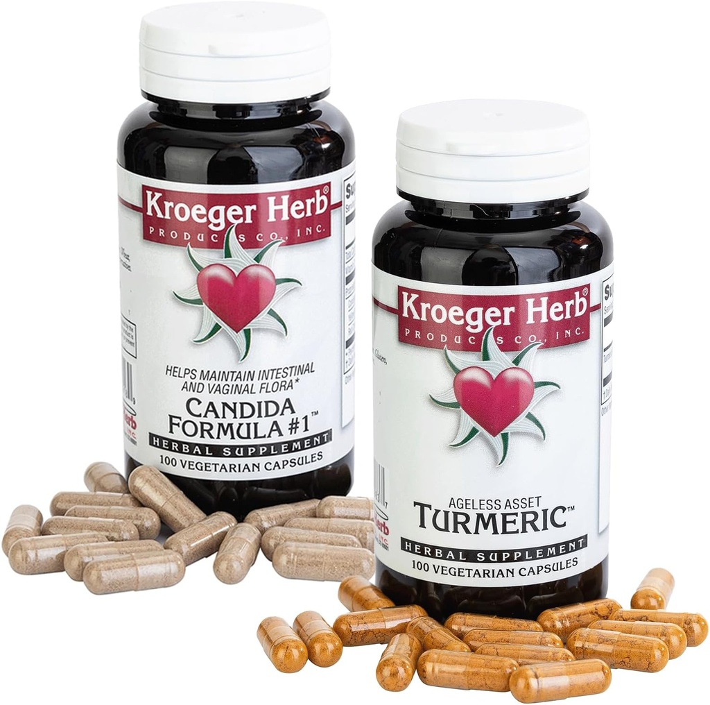 Kroeger Herb Products Candida #1 un kurkumas paka