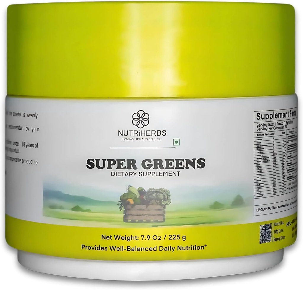 Barības vielas Super Zaļie Pulveris - 225g 