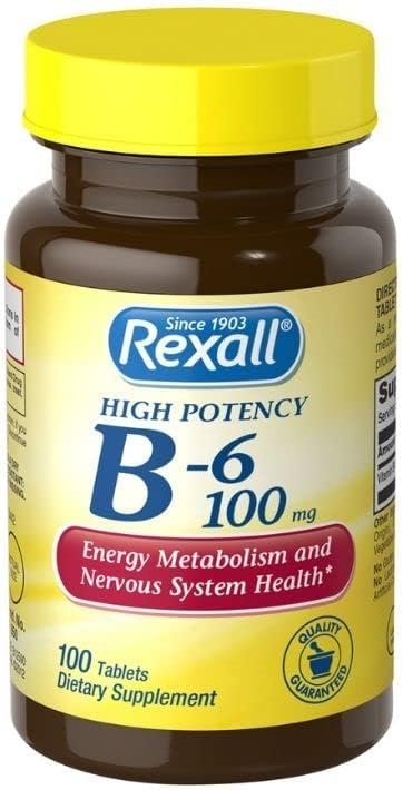 B6 vitamīns 100 mg tabletes, 100 sn