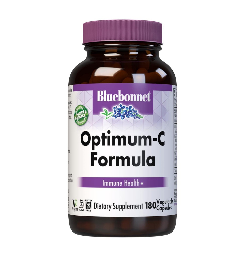 BlueBonnet Optimum C formula Dārzeņu kapsulas, 180 Skaits