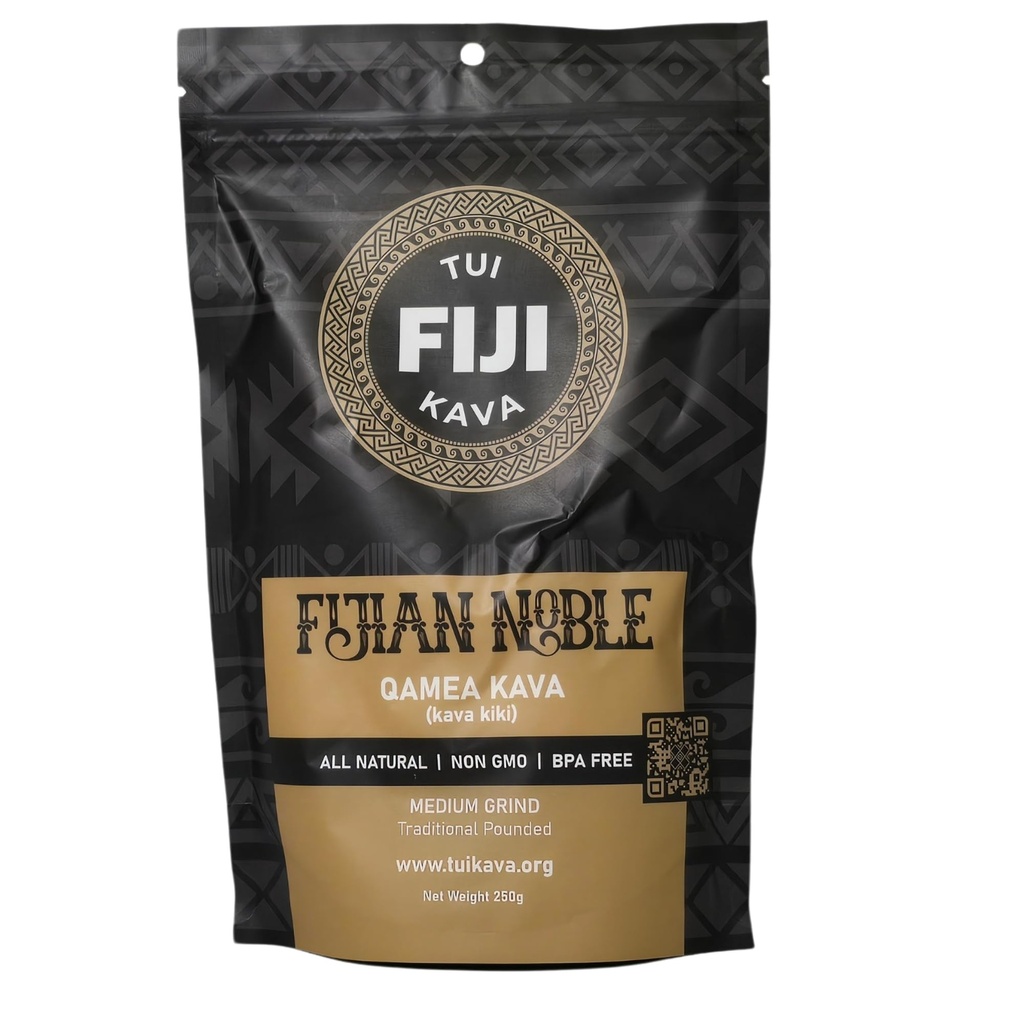 TUI KAVA PRĒMIJA LIELUMS KAVA -TRADICIONAL Fidži Noble Pounded Medium Grind 250g (8.8ozz) - TRIAL LIELUMS ; Ļoti Heady Daytime Kava ; Visas Dabiskās Relaksācijas Palielināt Fokusu ; Mood / Migla Support 