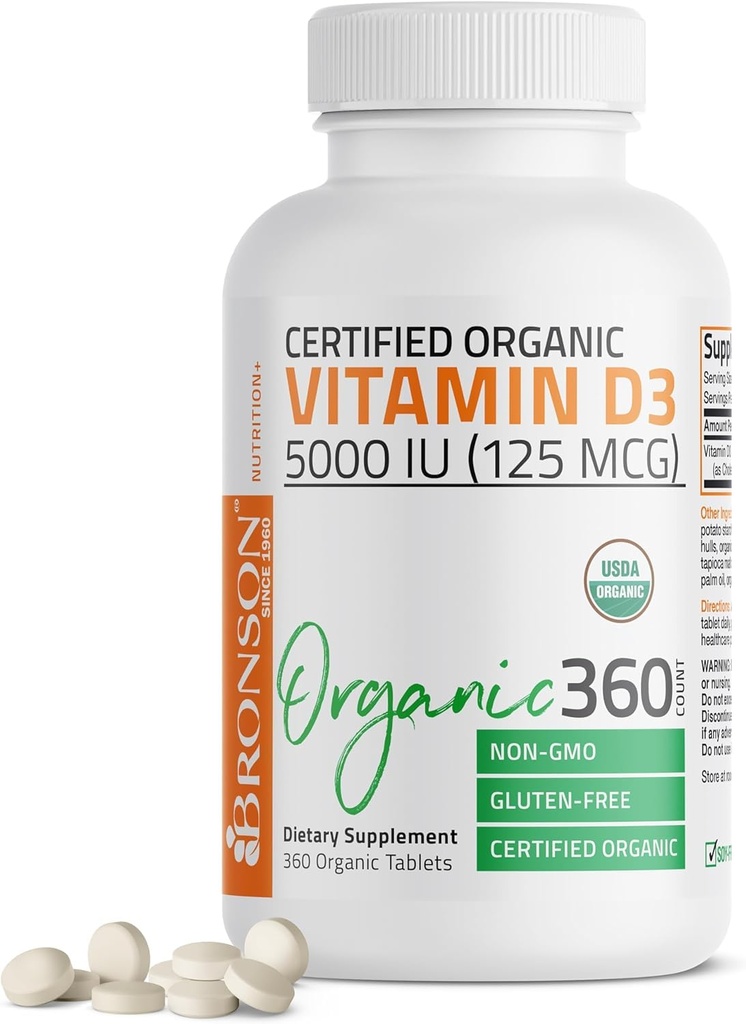 Bronsons D3 vitamīns 5 000 SV (125 μg)