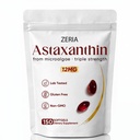 Zeria astaksantīns 12mg, dabas mikroaļģes antioksidantu piedevas, palīdz aizsargāt šūnas no oksidatīva stresa, ādas izturības un elasticitāte, veicina veselīgu ādu un acis, 150 softgels