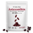 ZIRAN Astaksantīna papildinājumi 24mg, Antioksidanti Papildinājums, Atbalsts acu un locītavu un ādas veselībai 