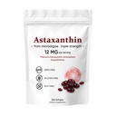 Astaksantīns 12mg, Premium Astaksantīns Antioksidantu piedevas, atbalsta acu, ādas, imūnās, locītavu, iekšējo cirkulāciju, ne-GMO Verified & Gluten - 200 Softgels