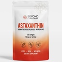 Astaksantīns 12mg - Antioksidants Papildinājums no mikroaļģēm, 120 softgeli acu, ādas un labsajūtas atbalstam