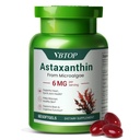Astaksantīns 6 mg, Premium astaksantīna Papildinājums ar antioksidantu aktivitāti, uztur acu, ādas, locītavu un imūnās sistēmas veselību. Svaigs mikroaļģu avots, Non-GMO, bez lipekļa - 60 softgeli