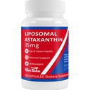 35mg Liposomālā astaksantīna papildinājums - spēcīgs antioksidants ādas, locītavu un acu veselībai - dabiska anti- aging formula ar tīru astaksantīnu - Vegan, ne- GMO, 60 kapsulas