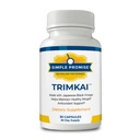 Vienkāršs solījums TrimKai - Japānas melnā vinega kapsulas vielmaiņas atbalstam - ar astaksantīnu 12mg, jūraszāļu un melno piparu ekstraktu - augu bāzes formula - 30 kapsulas