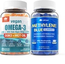 Vegan Omega 3 Gummies 1280mg + Metilēnzilie Gummies for Human