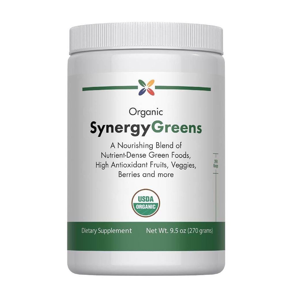 Apturēt novecošanās tagad - Organic Greens pulvera Superfood Pielikums Blend Mix - 9.5oz - Dabīgi uzliesmo