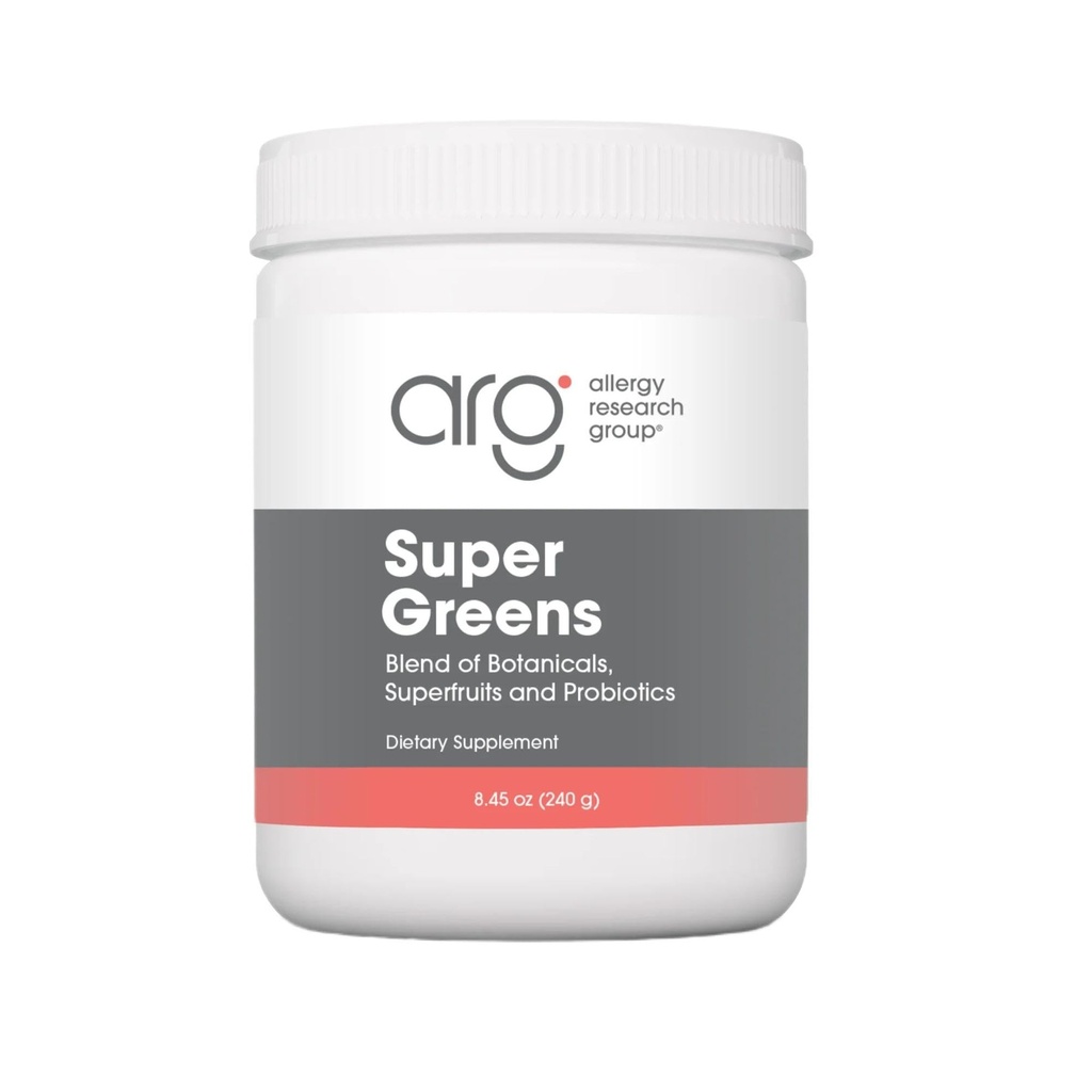ARG Super Greens pulveris - piegādā 4,4 g Greens Blend - Nutrient-Dense Green Pulvera papildinājums - Hlorella un Spirulina Pulveris - Kopējais veselības un labklājības atbalsts - 30 Servē - 8,45 oz