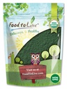 Pārtika dzīvam Organiskajam Spirulīna pulverim, 2 mārciņas – ne-GMO, košera, Raw Blue-Green Algae, Vegan Superfood, Bulk, Ne-Ired, Pure Vegan Green Protein, Bagāts ar vitamīniem un minerālvielām, Great for Drinks